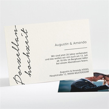 Einladung Hochzeitsjubiläum Moderne romantik