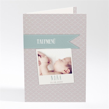 Menükarte Taufe Taufbogen