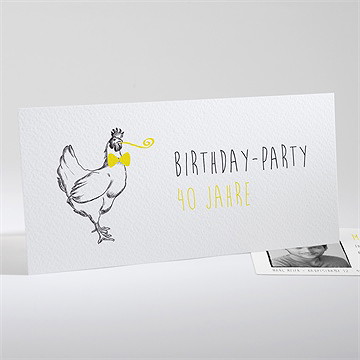 Geburtstagseinladung Stolzes Huhn