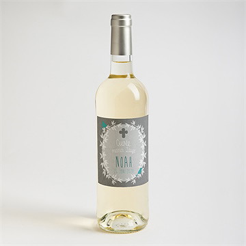 Flaschenetikett Taufe Vogelgezwitscher - vue 2