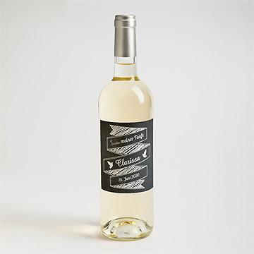 Flaschenetikett Taufe festliche schiefertafel - Vue 2