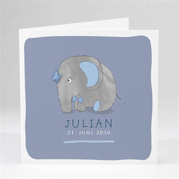 Geburtskarte Elefant