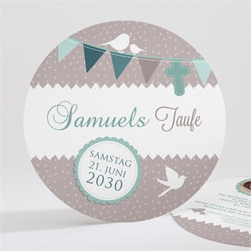 Einladung Taufe vogelgesang junge