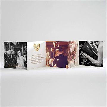 Dankeskarte Hochzeit Herzlich - Vue 2