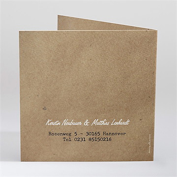 Hochzeitseinladung Herzabdruck - vue 3