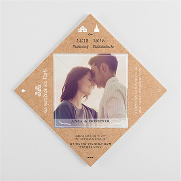 Hochzeitseinladung kleines origami - Vue 3