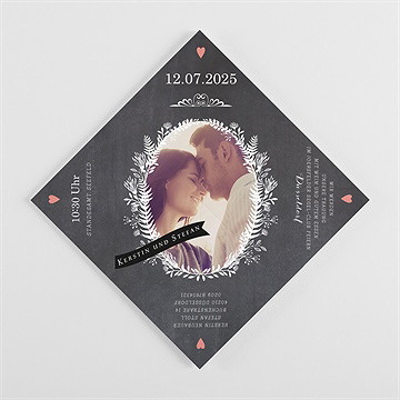 Hochzeitseinladung retro ausgefallen - origami - vue 3