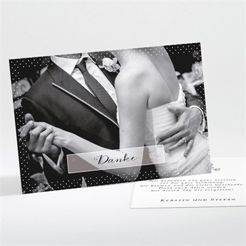 Dankeskarte Hochzeit Retro ausgefallen