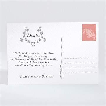 Dankeskarte Hochzeit retro ausgefallen - Vue 2