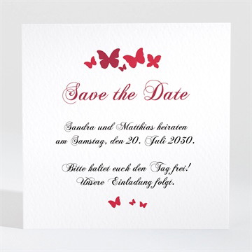 Save the Date Karte schmetterling
