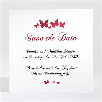 Save The Date Karte Schmetterling