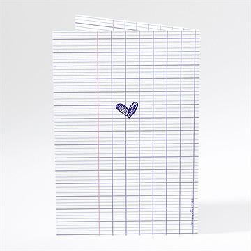 Menükarte Hochzeit Schreibschrift - Sicht 3