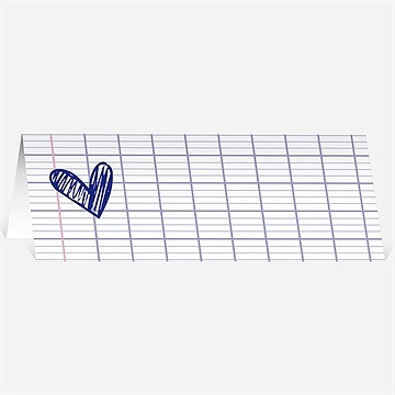 Tischkarte Hochzeit Schreibschrift