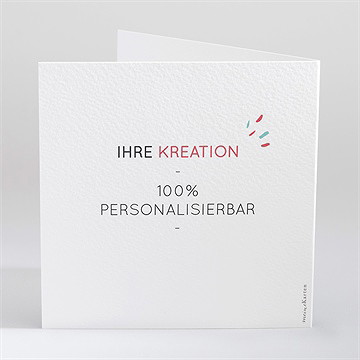 Geburtskarte Blanco - 13,5X13,5Cm (N45134) - vue 3