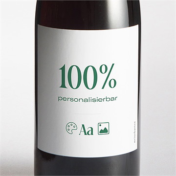 Flaschenetikett Hochzeit Blanco - 9,5X9,5Cm (N300788)