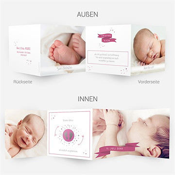 Geburtskarte Die Schönste Überraschung - Vue 5