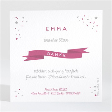 Dankeskarte Geburt Die schönste überraschung