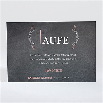 Dankeskarte Taufe stolz! - Vue 2