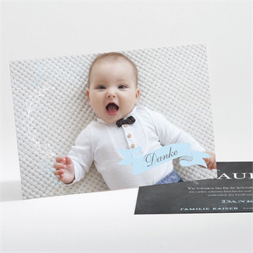 Dankeskarte Taufe Stolz