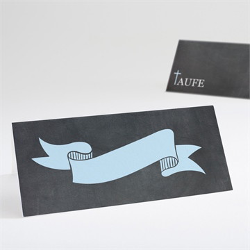 Tischkarte Taufe Stolz