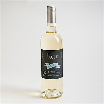 Flaschenetikett Taufe stolz - Vue 2