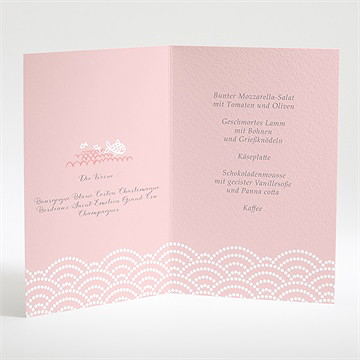 Menükarte Taufe Matrose In Rosa - Vue 2