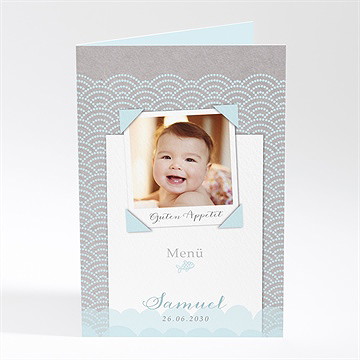 Menükarte Taufe Matrose In Blau