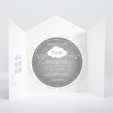 Einladung Taufe glücksregen junge - Vue 2