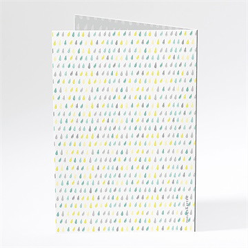 Menükarte Taufe glücksregen junge - Vue 3