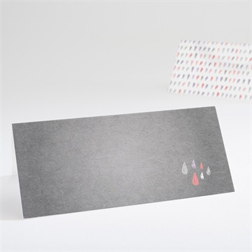 Tischkarte Taufe Glücksregen mädchen