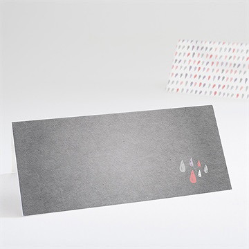 Tischkarte Taufe glücksregen mädchen