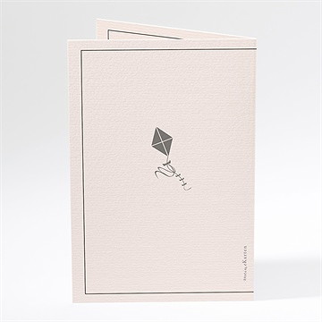 Menükarte Taufe silhouette mädchen - Vue 3