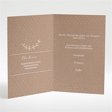 Menükarte Taufe Pictos Rund Und Kraft In Gelb - Vue 2