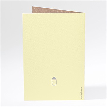 Menükarte Taufe Pictos Rund Und Kraft In Gelb - Vue 3