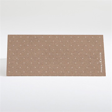 Tischkarte Taufe Pictos Rund Und Kraft In Gelb - Vue 2