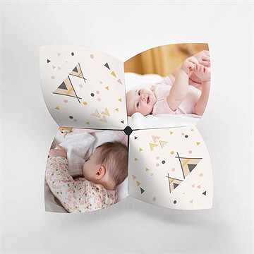 Geburtskarte Kleine Indianerin - Vue 2