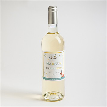 Flaschenetikett Geburt Indianerfamilie - Vue 2