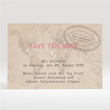 Save the Date Karte reisepass