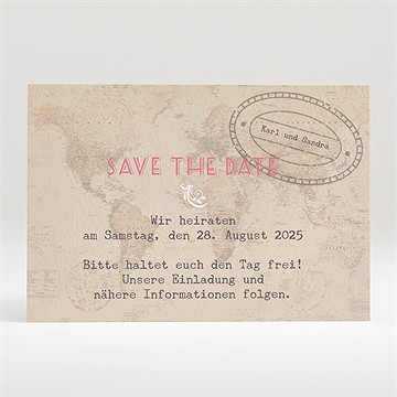 Save the Date Karte reisepass