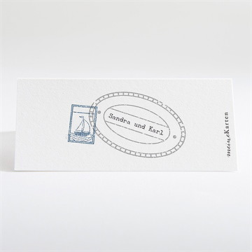 Tischkarte Hochzeit reisepass - vue 2