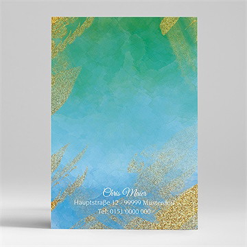 Geburtstagseinladung Fröhlich Funkelnd In Grünblau - vue 2