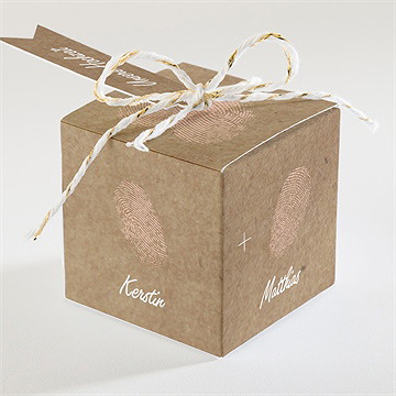 Geschenkbox Hochzeit herzabdruck - vue 2