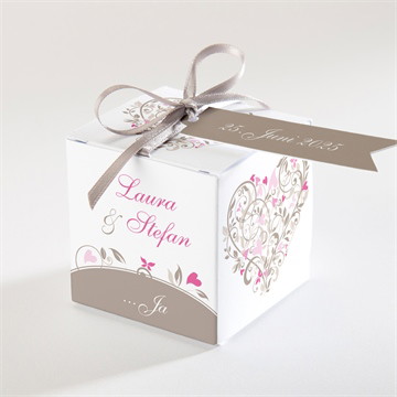 Geschenkbox Hochzeit herzschlag