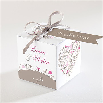 Geschenkbox Hochzeit herzschlag