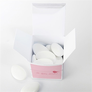 Geschenkbox Taufe rosa schleife - Sicht 4