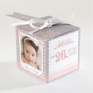 Geschenkbox Taufe matrose in rosa - Vue 2