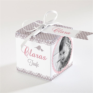 Geschenkbox Taufe vogelgesang mädchen