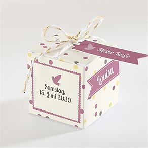 Geschenkbox Taufe taufkonfetti mädchen