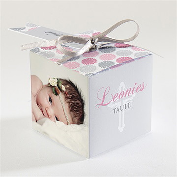 Geschenkbox Taufe blumen feuerwerk - Sicht 2