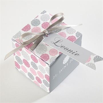 Geschenkbox Taufe blumen feuerwerk - Sicht 3